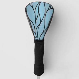Blaue Himmelsfarben Kreative Blattmuster Golf Headcover