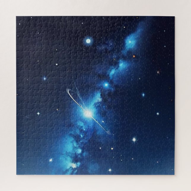 Blaue Himmelsgalaxie (Vertikal)