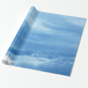 Blaue Himmelswolken Hintergrund Himmel Geschenkpapier