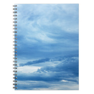 Blaue Himmelswolken Hintergrund Himmel Notizblock
