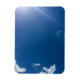 Blaue Himmelswolken Hintergrund Wolken Wolkenkratz Magnet