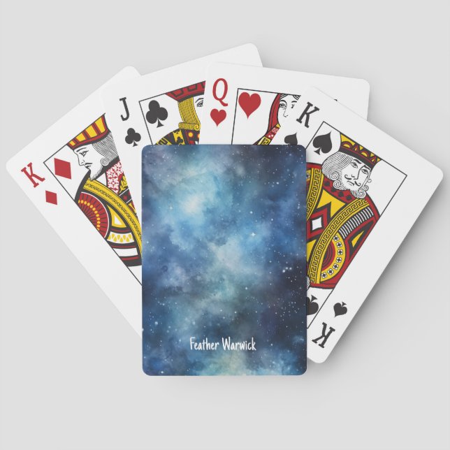 Blaue Himmelswolken Spielkarten (Rückseite)