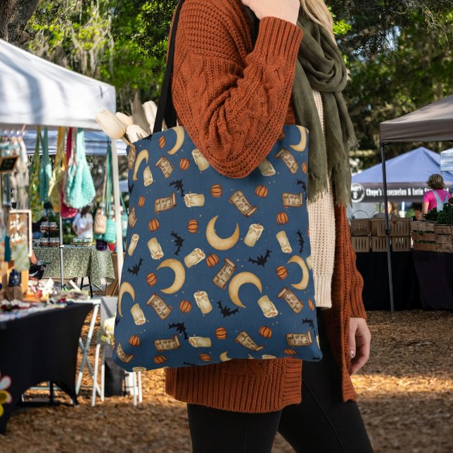 Blaue himmlische Halloween-Hexentasche Tasche (Von Creator hochgeladen)