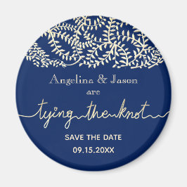 Blaue Hochzeit für Navy retten das Datum der Einla Magnet