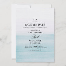 Blaue Hochzeit in Aquarellen. Klassisch elegant na