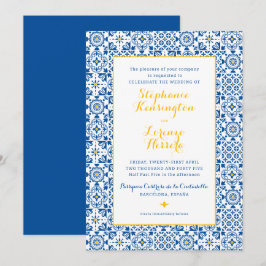 Blaue Hochzeit in Südtirol Einladung