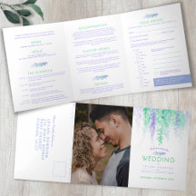 Blaue Hochzeit mit blauem Wasser