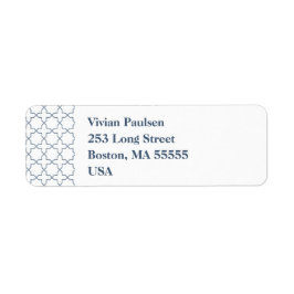 Blaue Hochzeit mit Latticework-Muster