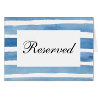 Blaue Hochzeit vorbehaltenes Zeichen Aquarell