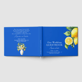 Blaue Hochzeitsgästebuch Azul & Limone Romance Gästebuch