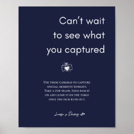 Blaue Hochzeitsskripte Poster