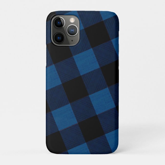 Blaue Holzfäller-Karozeichnung Case-Mate iPhone Hülle (Rückseite)