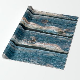 Blaue Holzmauer. Abstrakter Hintergrund und Geschenkpapier