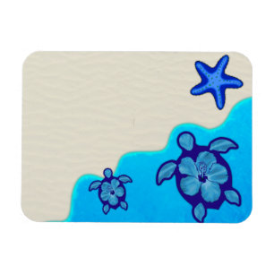 Blaue Honu Schildkröten Magnet