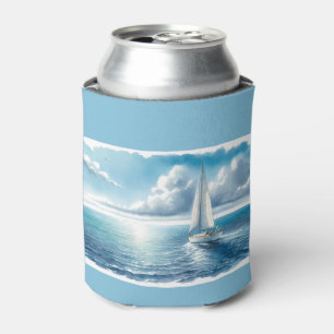 Blaue Horizont-Segelyacht Dosenkühler