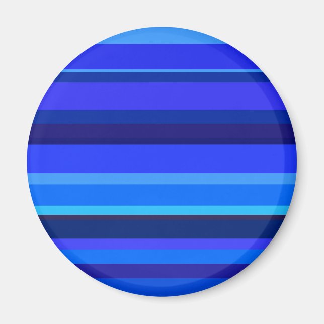 Blaue horizontale Streifen Magnet (Vorne)