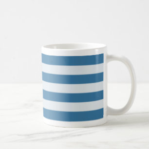 Blaue horizontale Streifentasse Kaffeetasse