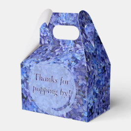 Blaue Hortensie Favor Giebel-Box Geschenkschachtel