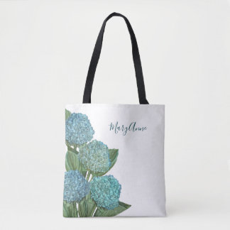 Blaue Hortensie Tasche