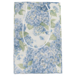 Blaue Hortensien-Blumengeschenktüte Mittlere Geschenktüte