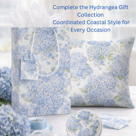 Blaue Hortensien-Blumengeschenktüte Mittlere Geschenktüte