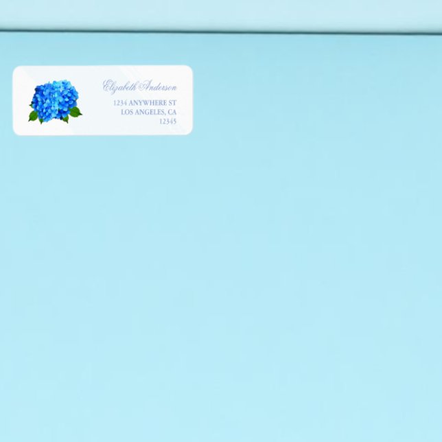 Blaue Hortensien-Blumenhochzeit (Von Creator hochgeladen)