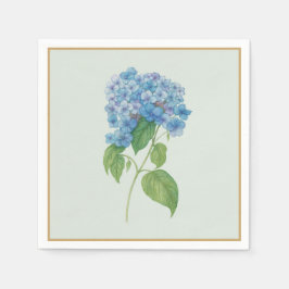 Blaue Hortensien-Cocktailservietten — Küsten-Dekor Serviette