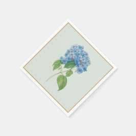 Blaue Hortensien-Cocktailservietten — Küsten-Dekor Serviette