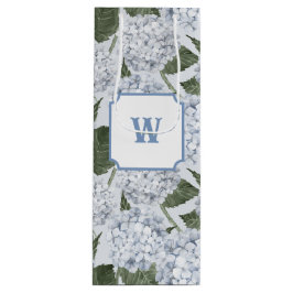 Blaue Hortensien-Gartenblumen Geschenktüte Für Weinflaschen