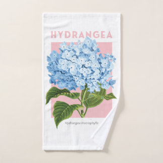 Blaue Hortensien Handtuch