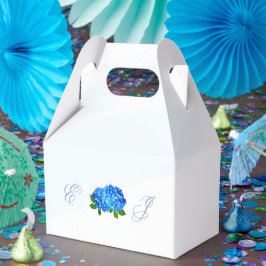 Blaue Hortensien Hochzeit Blumen Geschenkschachtel