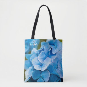 Blaue Hortensien-Tasche Tasche