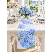 Blaue Hortensien-Wasserfarben-Gartenparty