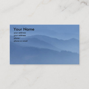 BLAUE HÜGEL #1 VISITENKARTE