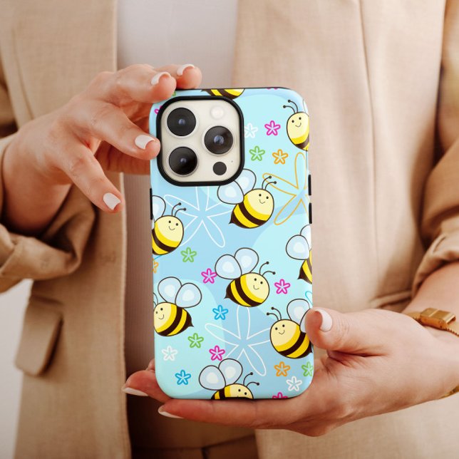 Blaue Hummeln Sterne | iPhone 14 Case-Mate Hülle (Von Creator hochgeladen)