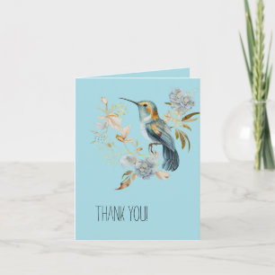 Blaue Hummingbird Hortensien Blumen Danke