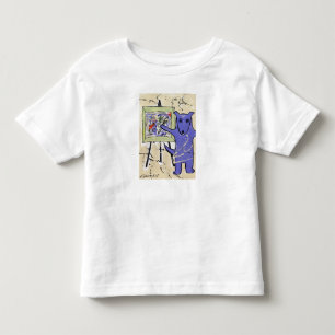 "Blaue Hunde als Künstler-" Reihe durch Künstler Kleinkind T-shirt