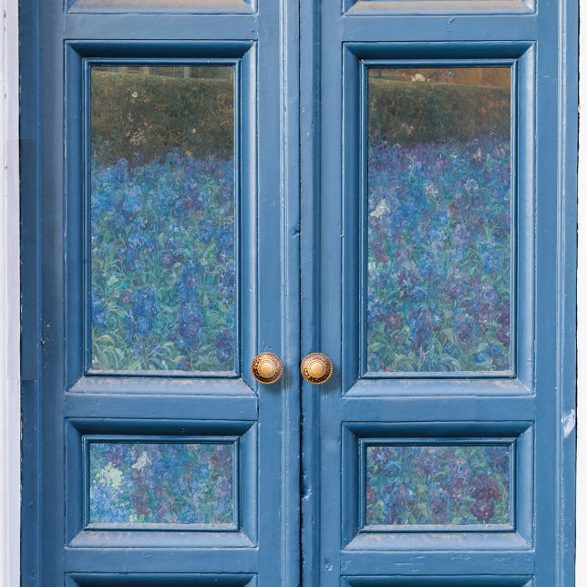 Blaue Hütte Blumenimpressionist Garden Decoupage Seidenpapier (Von Creator hochgeladen)