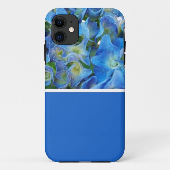 Blaue Hydrangea-Blume. Blumenfotografie. Case-Mate iPhone Hülle (Rückseite)