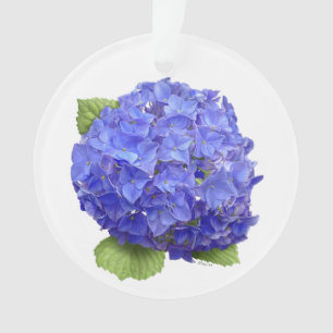 Blaue Hydrangea-Blume Ornament