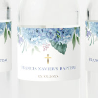 Blaue Hydrangea-Blume Taufe