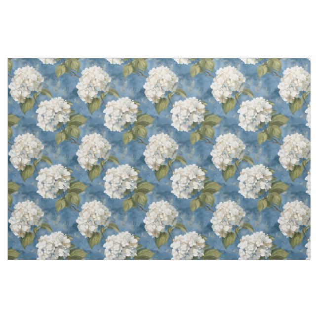 Blaue Hydrangea-Blüten Stoff (Yard (91,4 cm))
