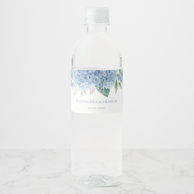 Blaue Hydrangea-Hochzeit (Vorderseite)