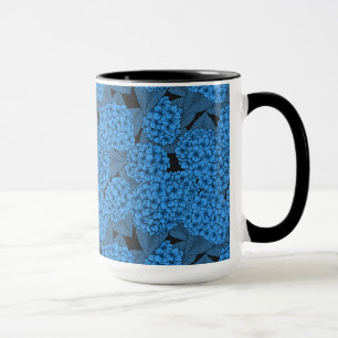 Blaue Hydrangea Tasse