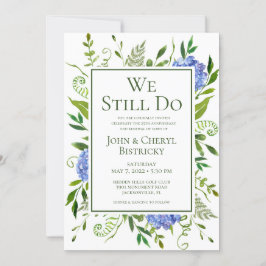 Blaue Hydrangeas, die wir noch tun Einladung