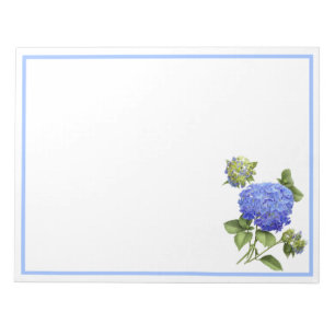 Blaue Hydrangeas Notizblock
