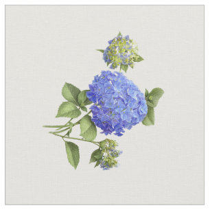 Blaue Hydrangeas Stoff