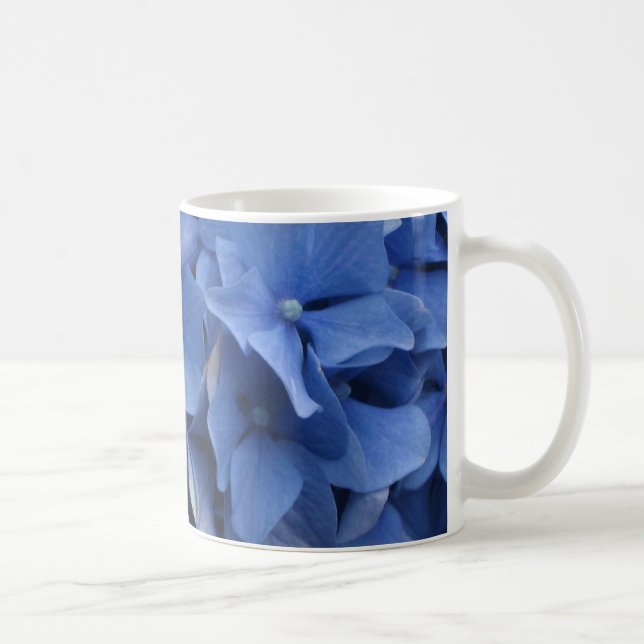 Blaue Hydrangeas-Tasse Tasse (Rechts)
