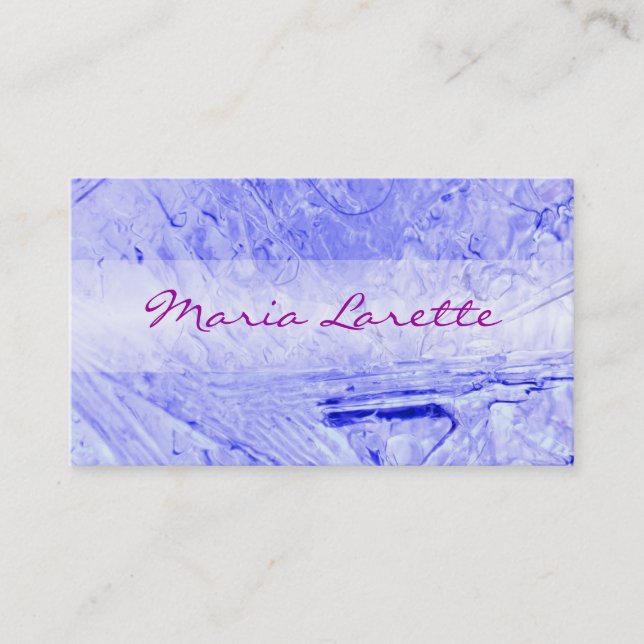 BLAUE ICE Designer Business Card Visitenkarte (Vorderseite)