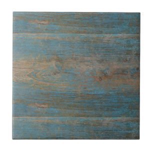 Blaue Imitat-Strand-Holz-Beschaffenheit Fliese